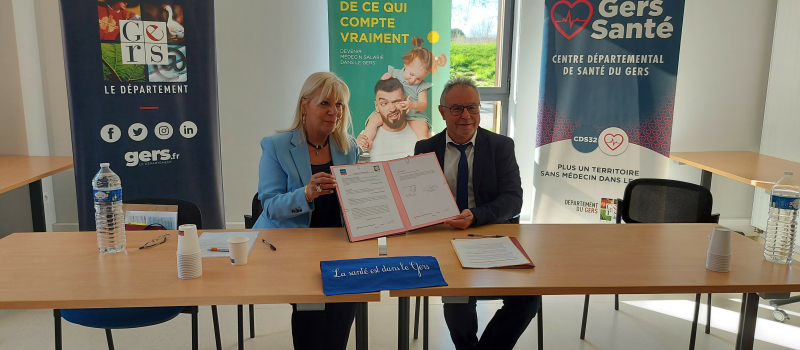 Le Département signe une convention de partenariat avec la Ligue contre le cancer du Gers