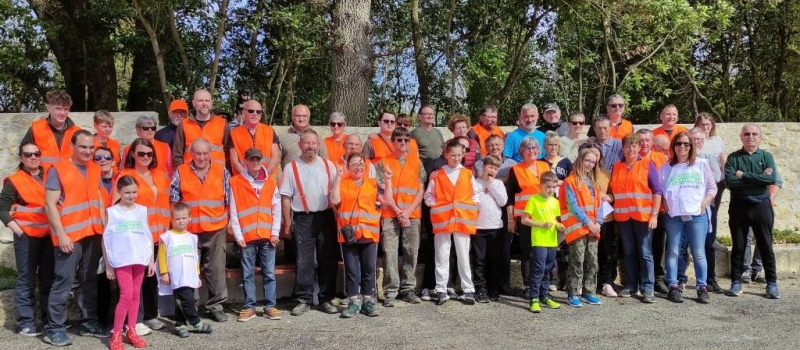 L' Opération  "J'aime la nature propre " initiée par la Fédération des chasseurs en collaboration avec les deux communes