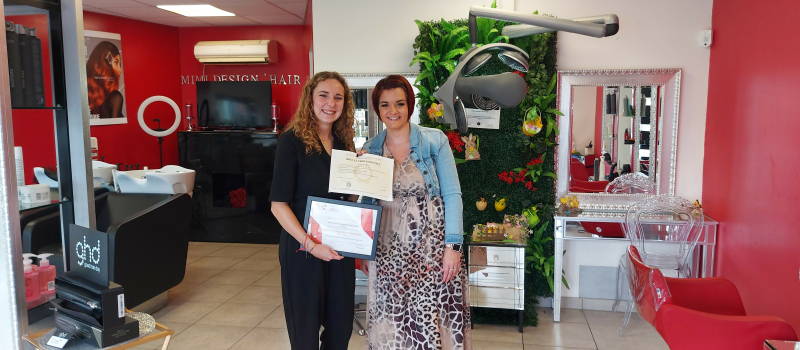 Lauriane, major de promotion, chez Mimi Design Hair !