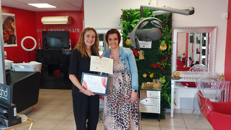 Lauriane, major de promotion, chez Mimi Design Hair !