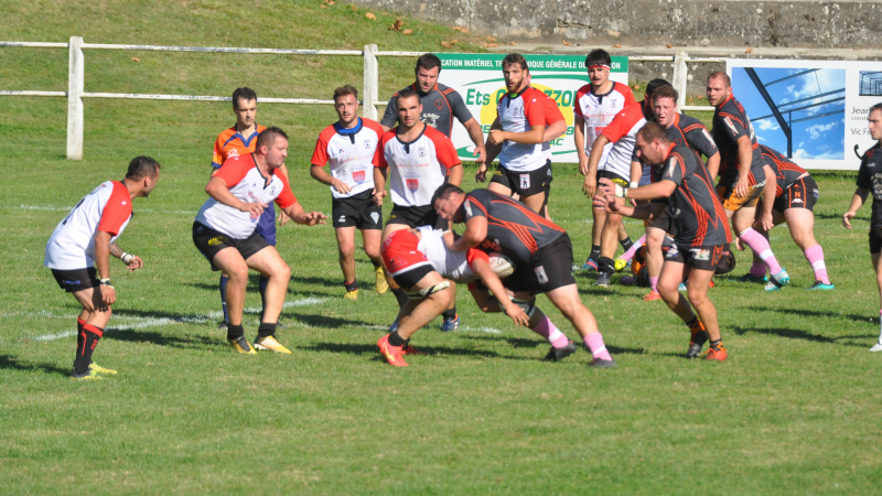 Rugby : sélection nationale de la gendarmerie vs UAV Rugby en présence d'Anthony Jelongh !