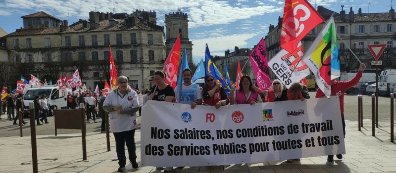 Manifestation pour le service public