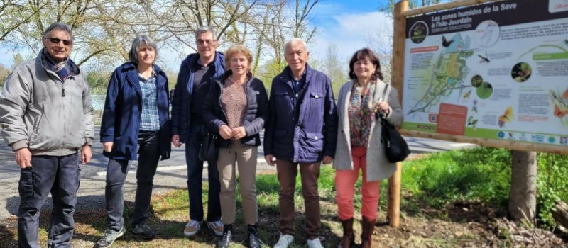 Panneaux d’accueil de la zone humide