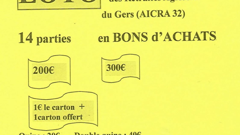 Loto des retraités agricoles