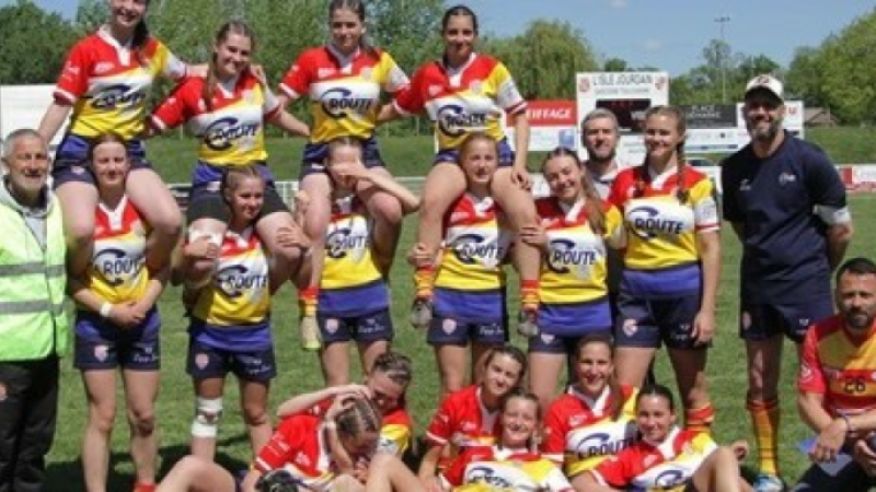 Le rugby féminin à l'isle jourdain est a l'honneur :