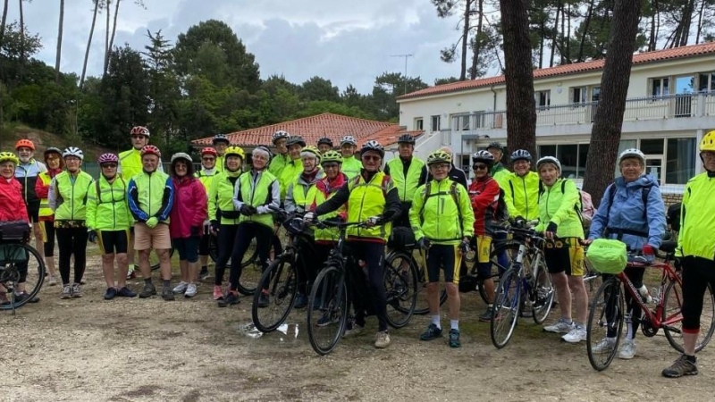 Le CRSA , section cyclisme, en séjour sportif sur la côte de Beauté