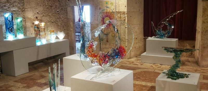 Démonstration de verre soufflé au château dimanche !
