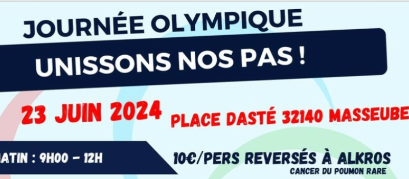 Journée Olympique d'Unissons nos Pas pour l'association ALKROS