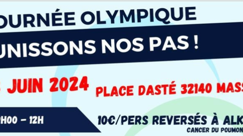 Journée Olympique d'Unissons nos Pas pour l'association ALKROS