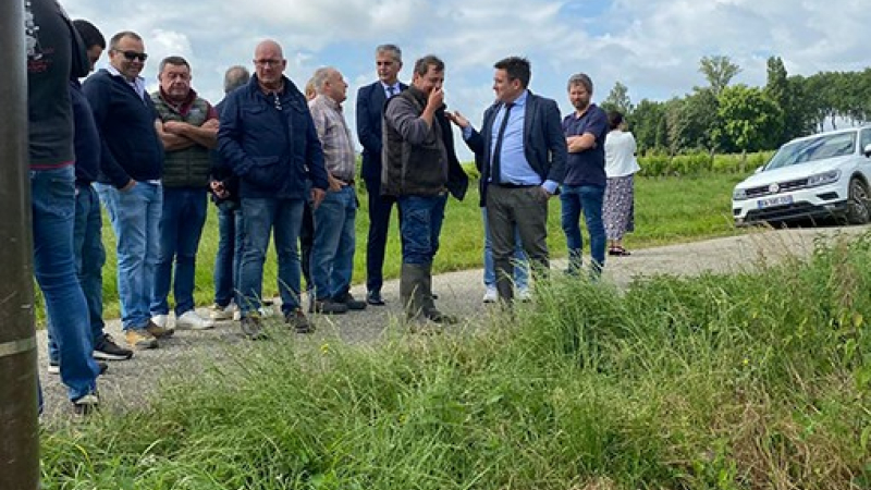 Les agriculteurs victimes des violents orages de samedi