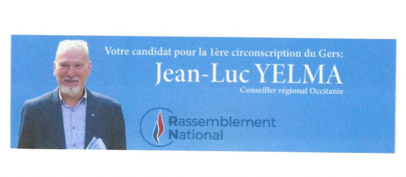 Communiqué de presse de J. LUC YELMA candidat législatives 2024