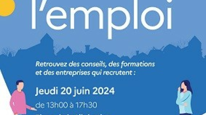 L'emploi près de chez soi avec "la place de l'emploi" jeudi 20 juin sur la place de Mauvezin