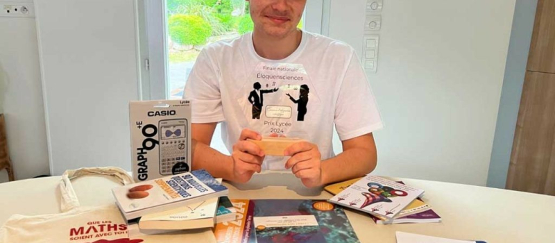 Maxence  gagnant de la Finale du concours d’Eloquensciences !