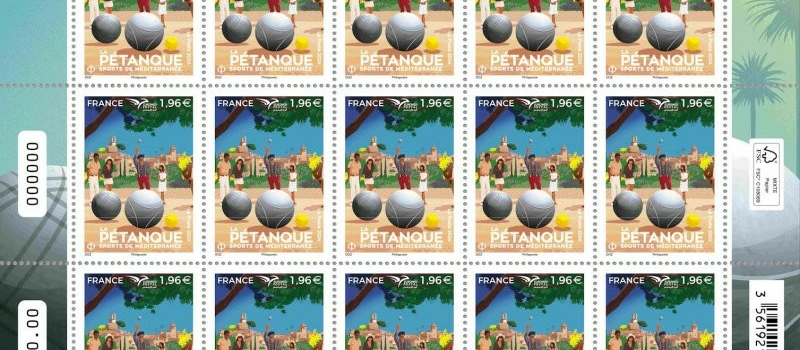 La pétanque sur votre courrier de vacances…