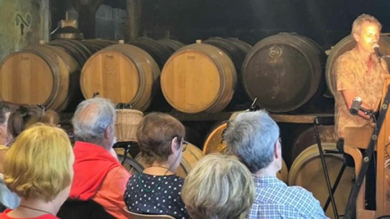 Piano dans le Chai, concert de Philippe Séranne, Domaine de Malartic