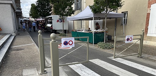 fleurance marches acces. © villedefleurance