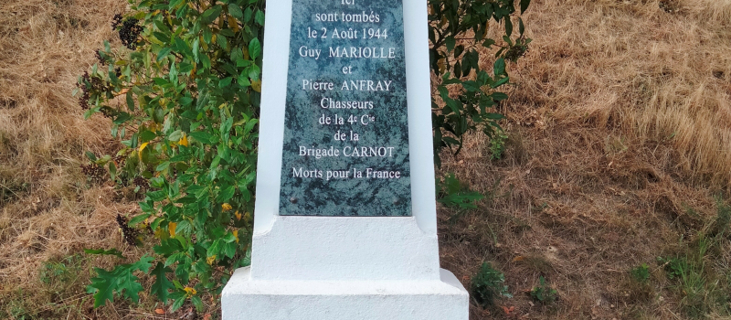 Commémoration en souvenir de deux résistants tombés sous les balles allemandes il y a 80 ans