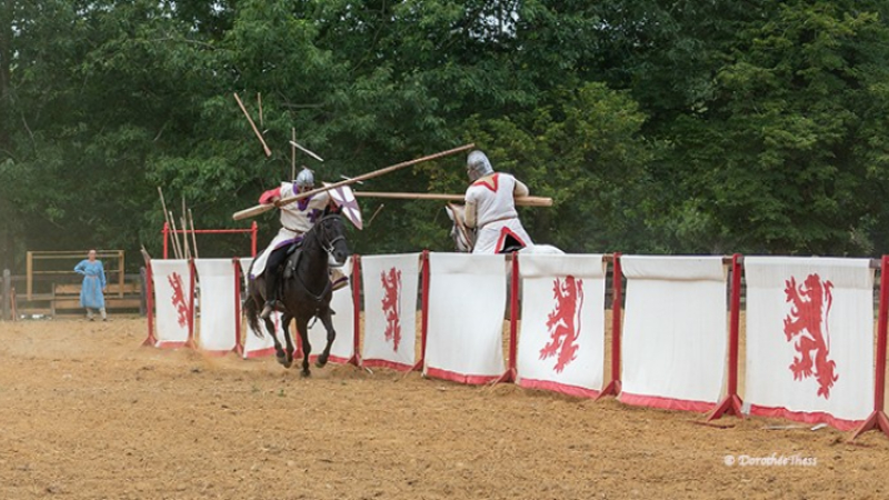 tournoi de joute équestre à Termes d'Armagnac