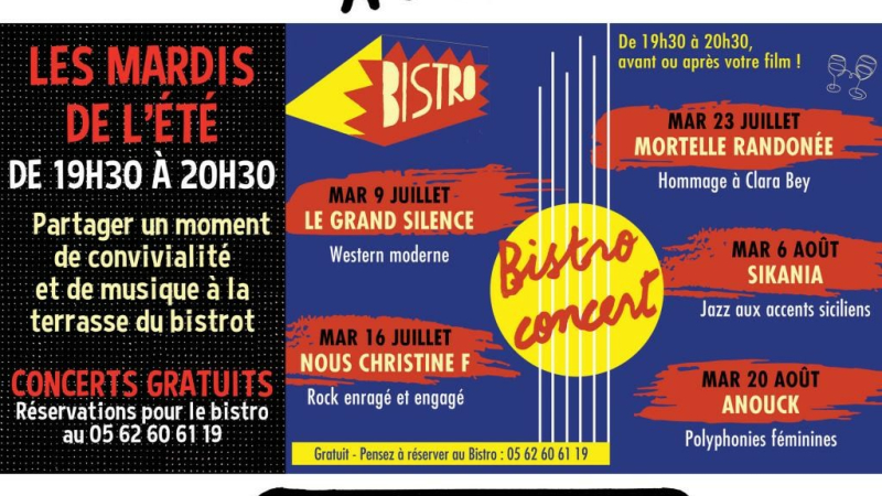 CINE32  en mode vacances ( relatif) pour août