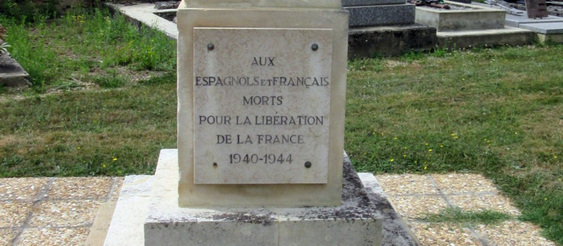 Aux Espagnols et Français morts pour la libération de la France