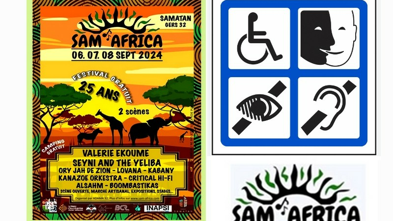 Sam'Africa accessible à TOUS les types de handicap !