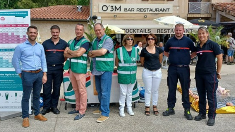 Sapeurs pompiers en prévention