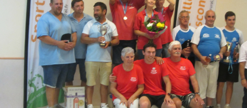 Finales Nationales par équipe de quilles gasconnes du Sport en  Milieu Rural :