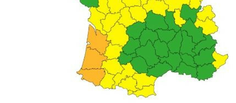 Alerte jaune orages sur le département
