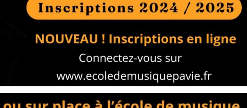 C'est la rentrée à l'école de musique de Pavie