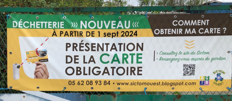 Mise en place d'un contrôle d'accès aux déchetteries de Plaisance et de Riscle