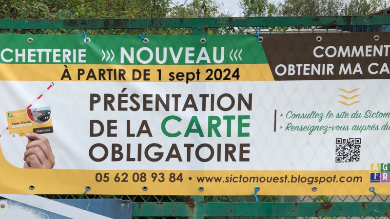 Mise en place d'un contrôle d'accès aux déchetteries de Plaisance et de Riscle