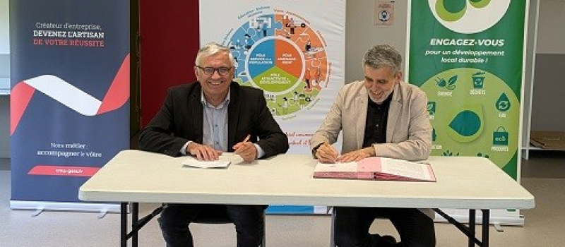 La Communauté de Communes Bastides de Lomagne et la CMA renouvellent leur partenariat pour une économie plus verte !