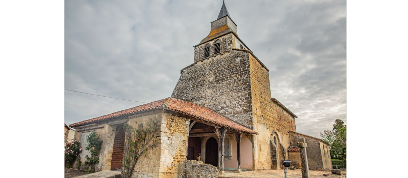 Visite de l'église romane Saint Césaire de Pouydraguin