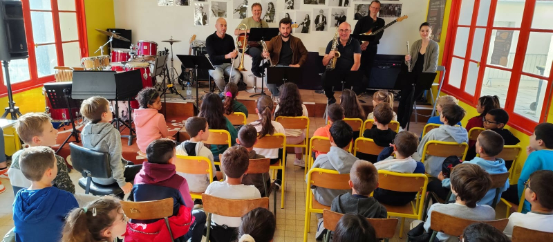 Rencontre école élémentaire/ école de musique à Pavie