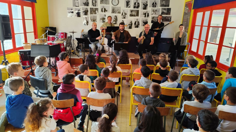 Rencontre école élémentaire/ école de musique à Pavie