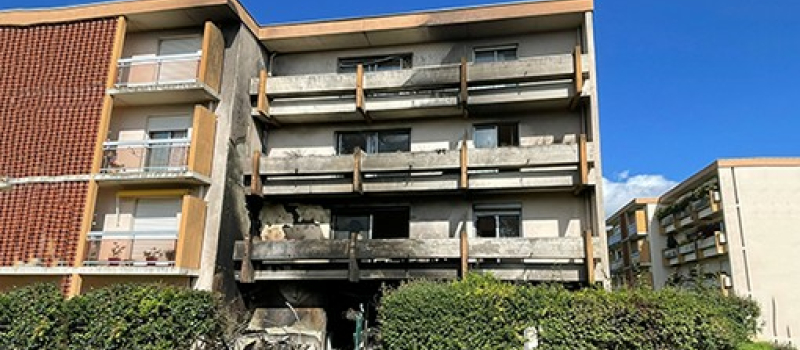 Incendie dans un immeuble à Auch