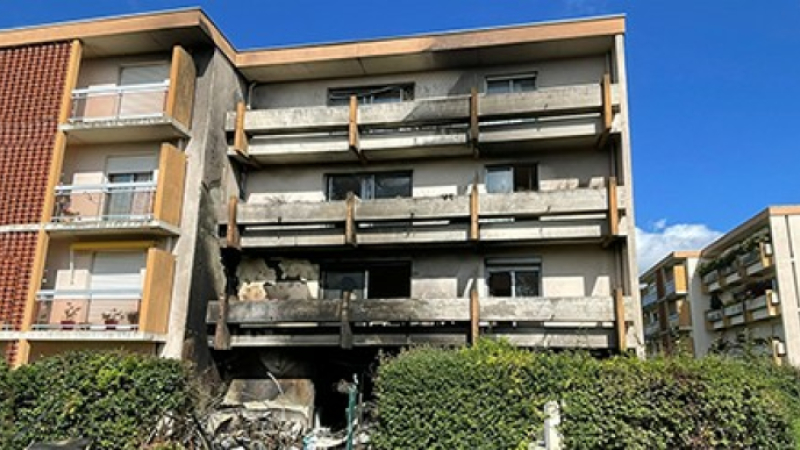 Incendie dans un immeuble à Auch
