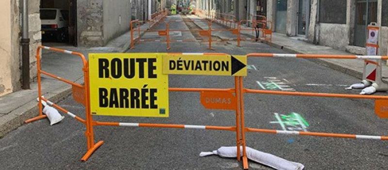 Travaux : Restriction de circulation en ville