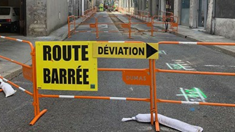 Travaux : Restriction de circulation en ville