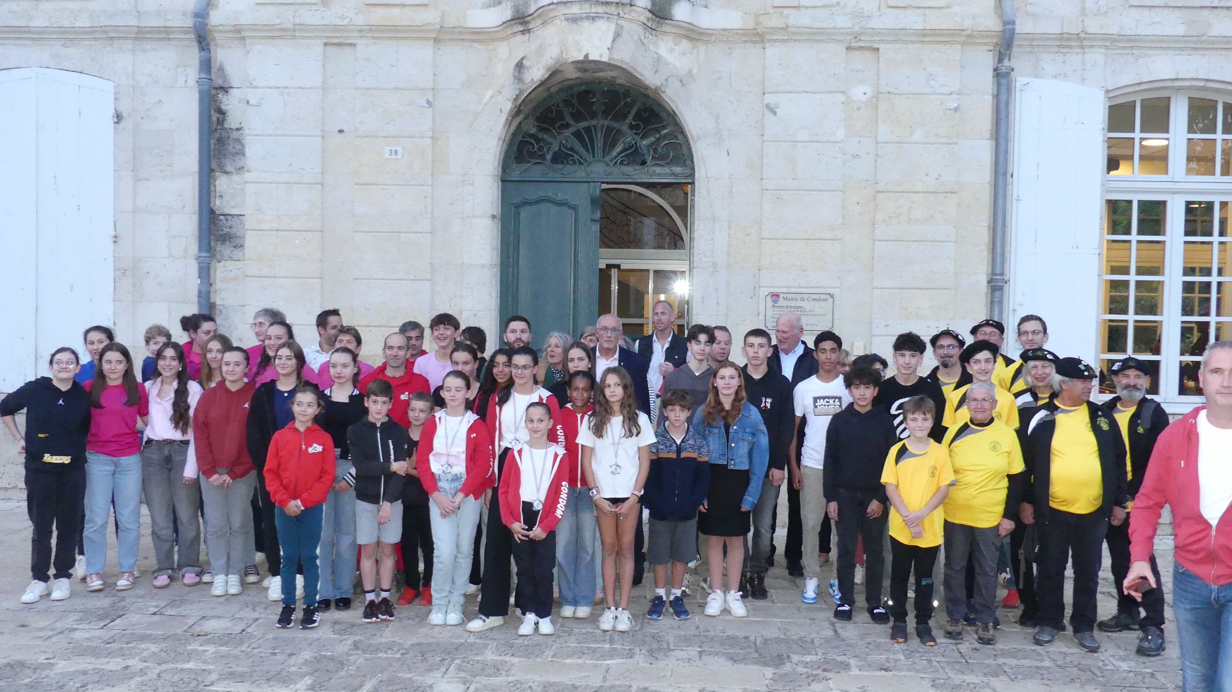 Les athlètes sur le podium