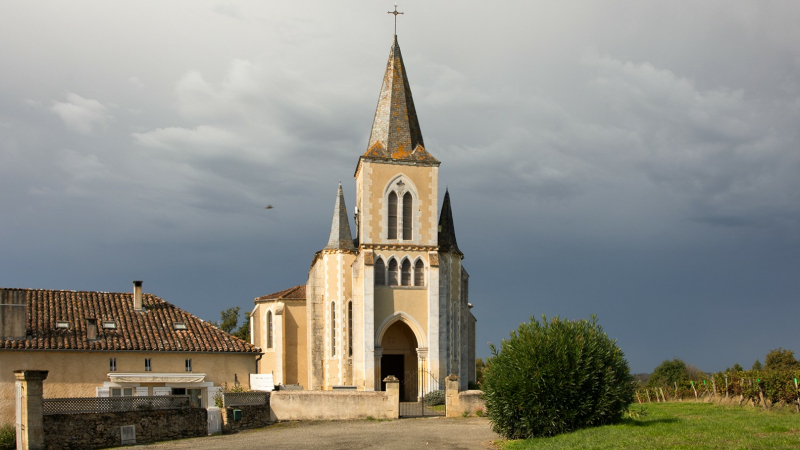 Bouzon-Gellenave: pose d'une plaque commémorative Maurice Parisot, Saint-Gô et Bataillon de l'Armagnac