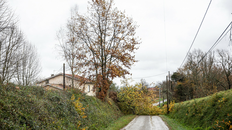Tempête Kirk : 3 routes départementales fermées dans le Gers
