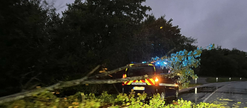 Tempête Kirk: 5 routes départementales fermées dans le Gers