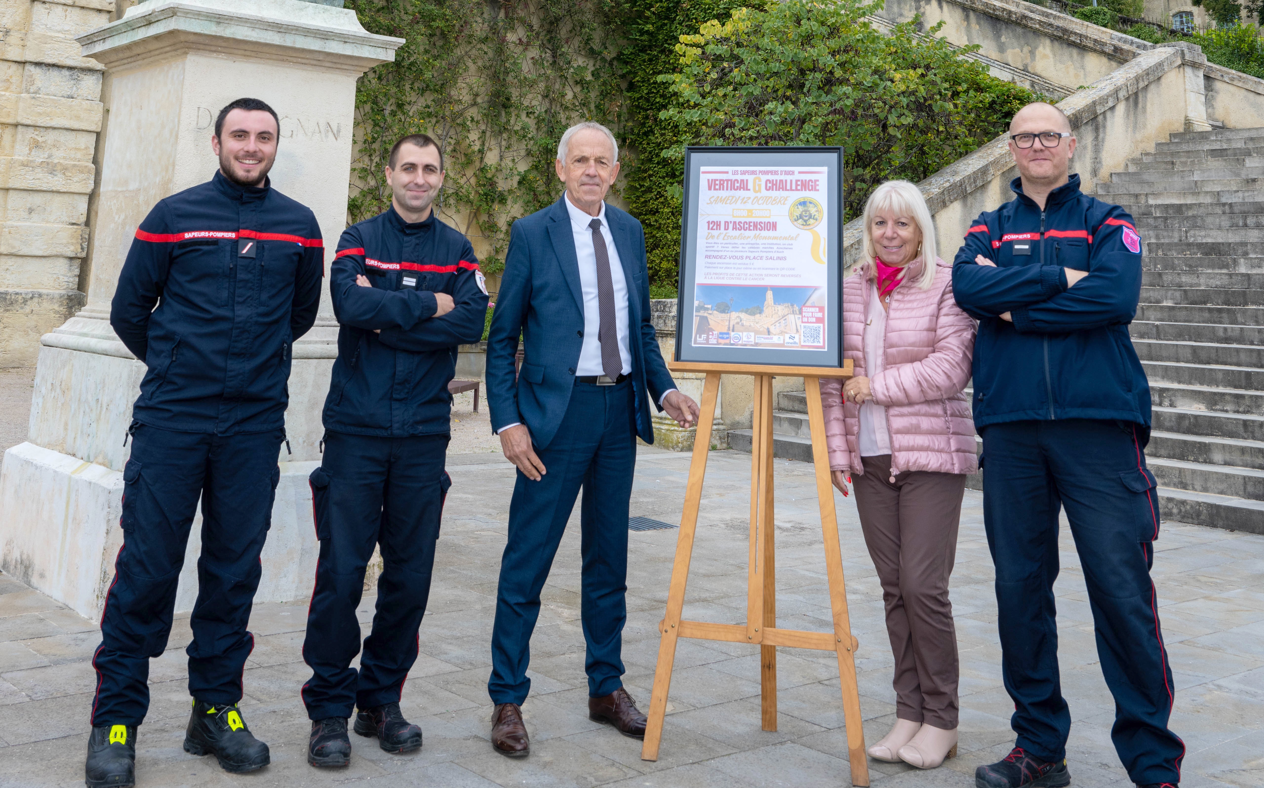 présentation officielle du Vertical G Challenge en présence du maire d'Auch