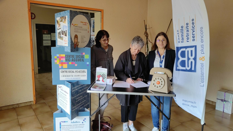 Vic Accueil et la MSA signent une convention de partenariat