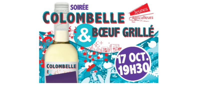 Jeunes Agriculteurs du Gers : soirée Colombelle et boeuf grillé