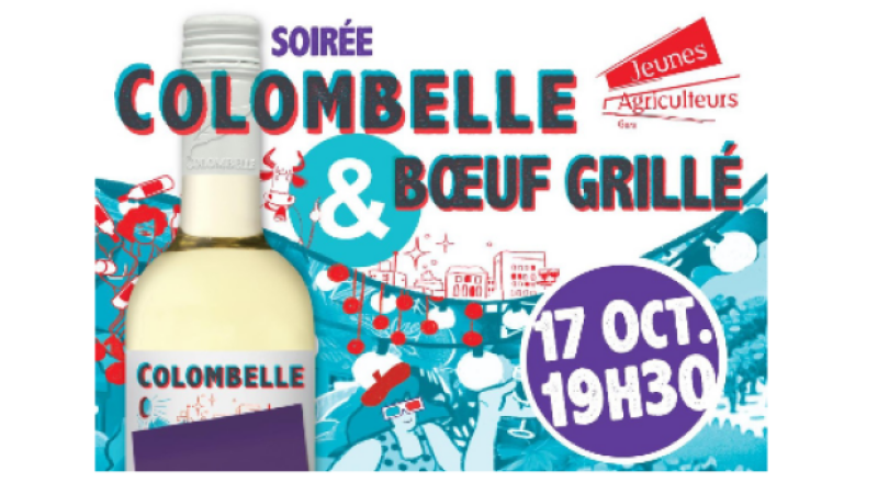 Jeunes Agriculteurs du Gers : soirée Colombelle et boeuf grillé