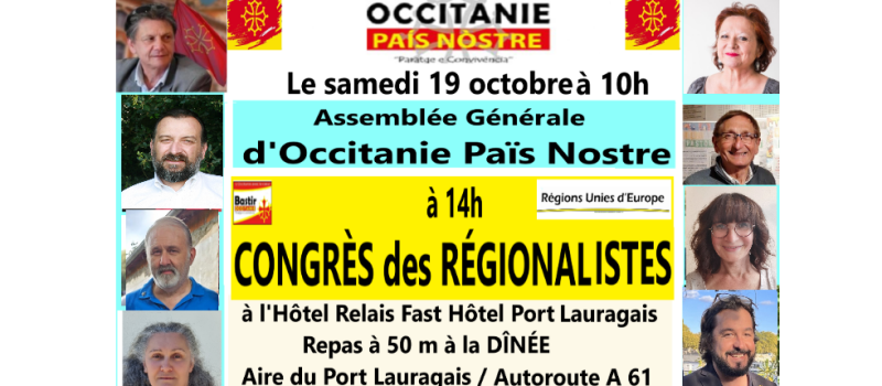 Congrès régionaliste à Port Lauragais