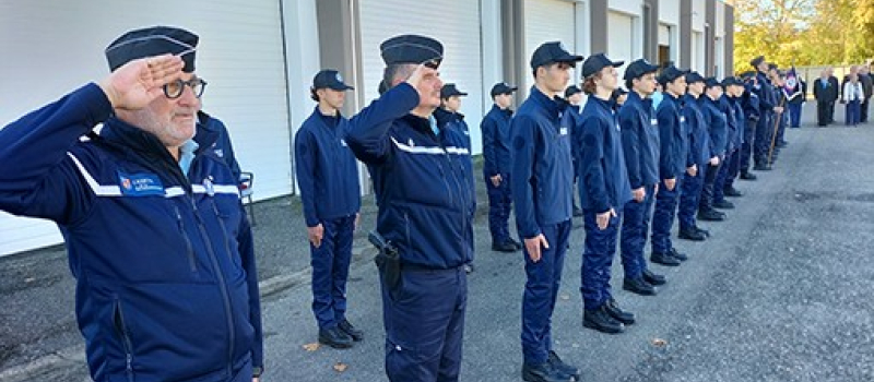 Cadets de la gendarmerie promotion Franck et Maurice Savère