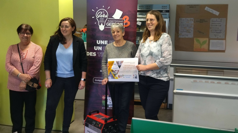 Budget Participatif Gersois : inauguration de la batterie électrique à Vic Accueil